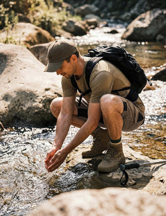 XKTTAC Men's Outdoor Quick Dry Lightweight Stretchy Shorts for Hiking, Tactical, Camping, Travel with 6 Pockets